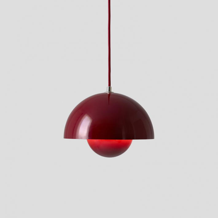 Flower Pot Pendant 1 Deep Red